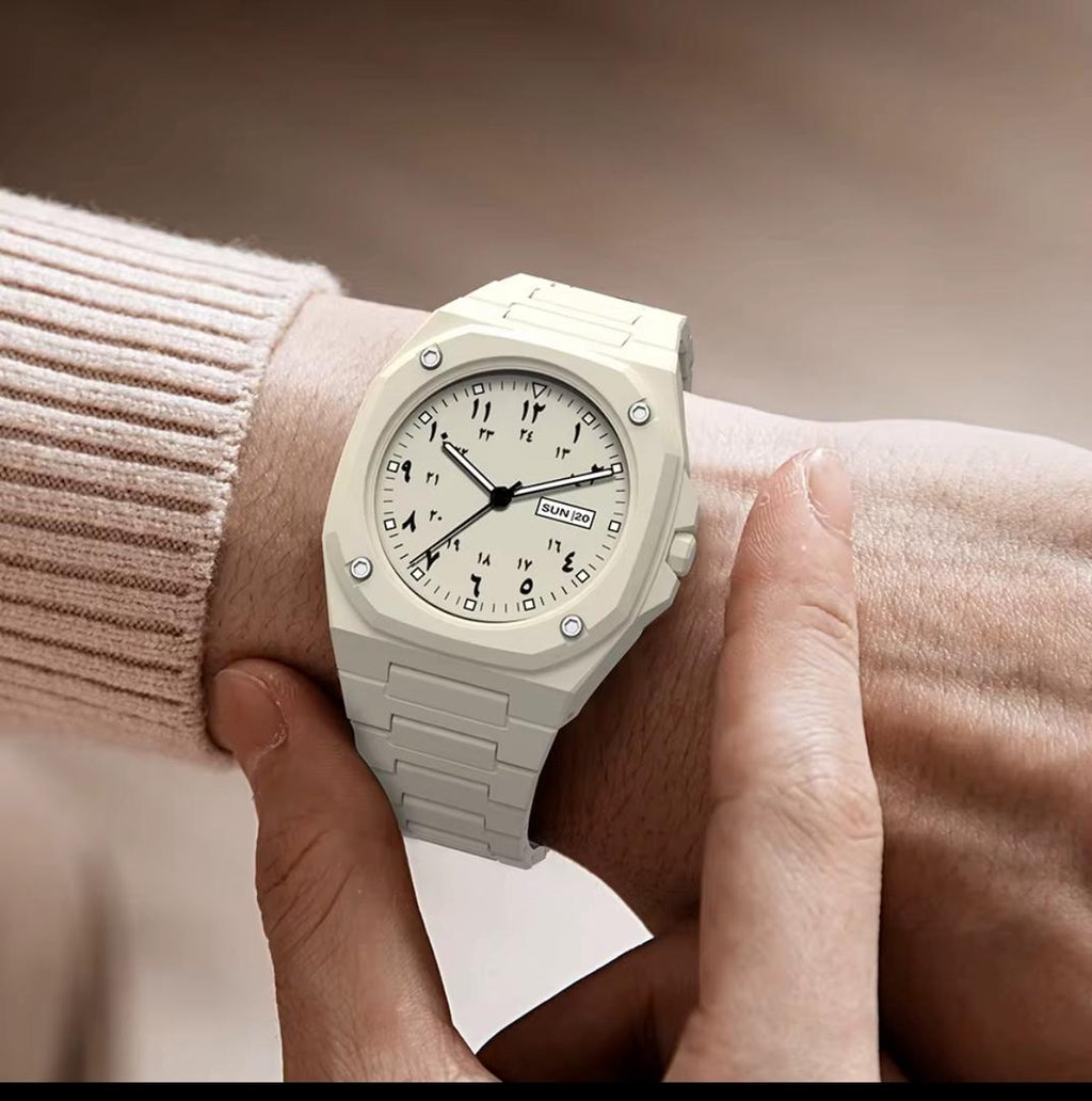 Montre Blanche Élégante