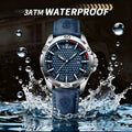Montre NAVIFORCE Sport Étanche - Bracelet Cuir Bleu
