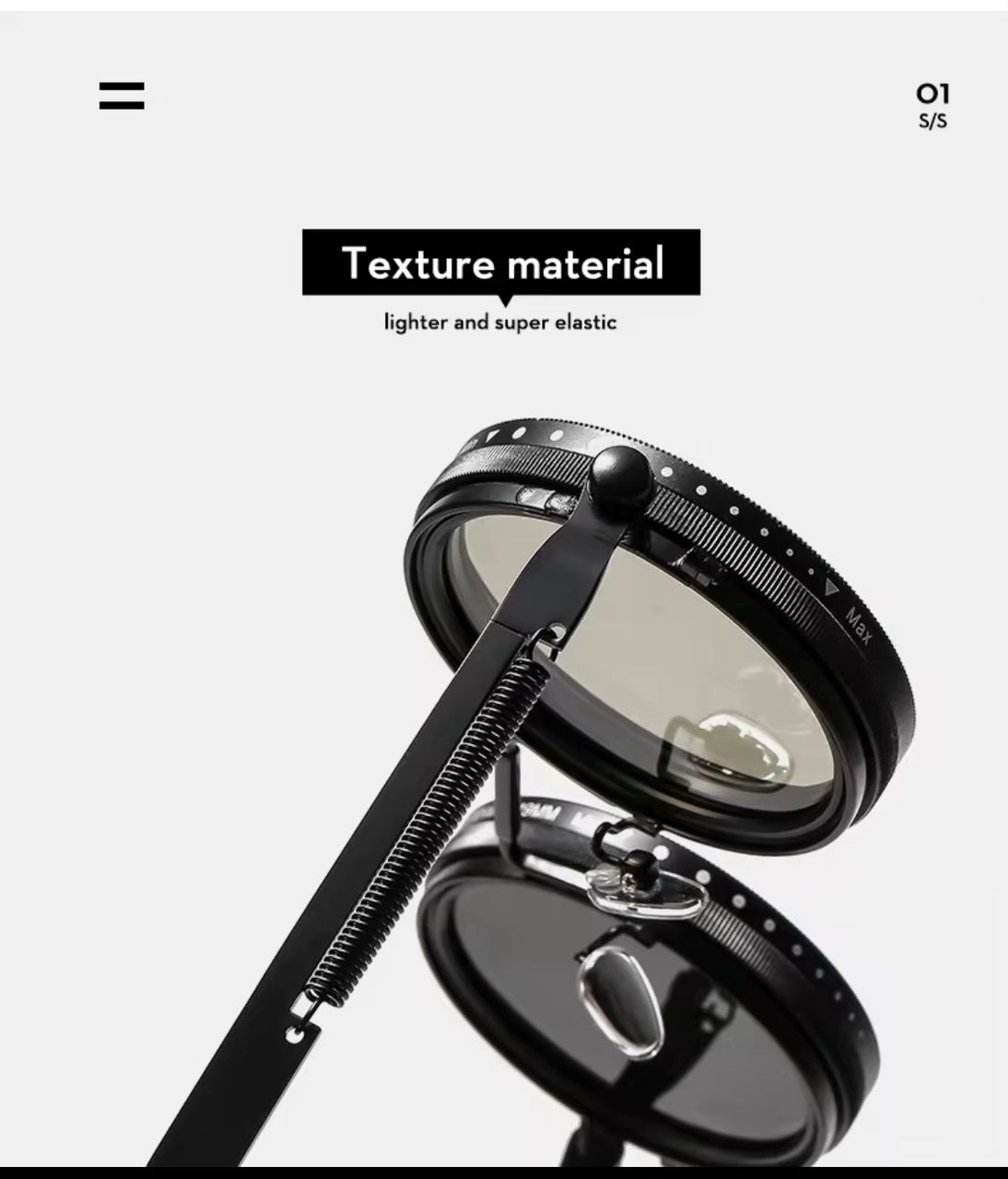 Lunettes de Soleil Rondes Steampunk - Teinte Réglable Manuellement